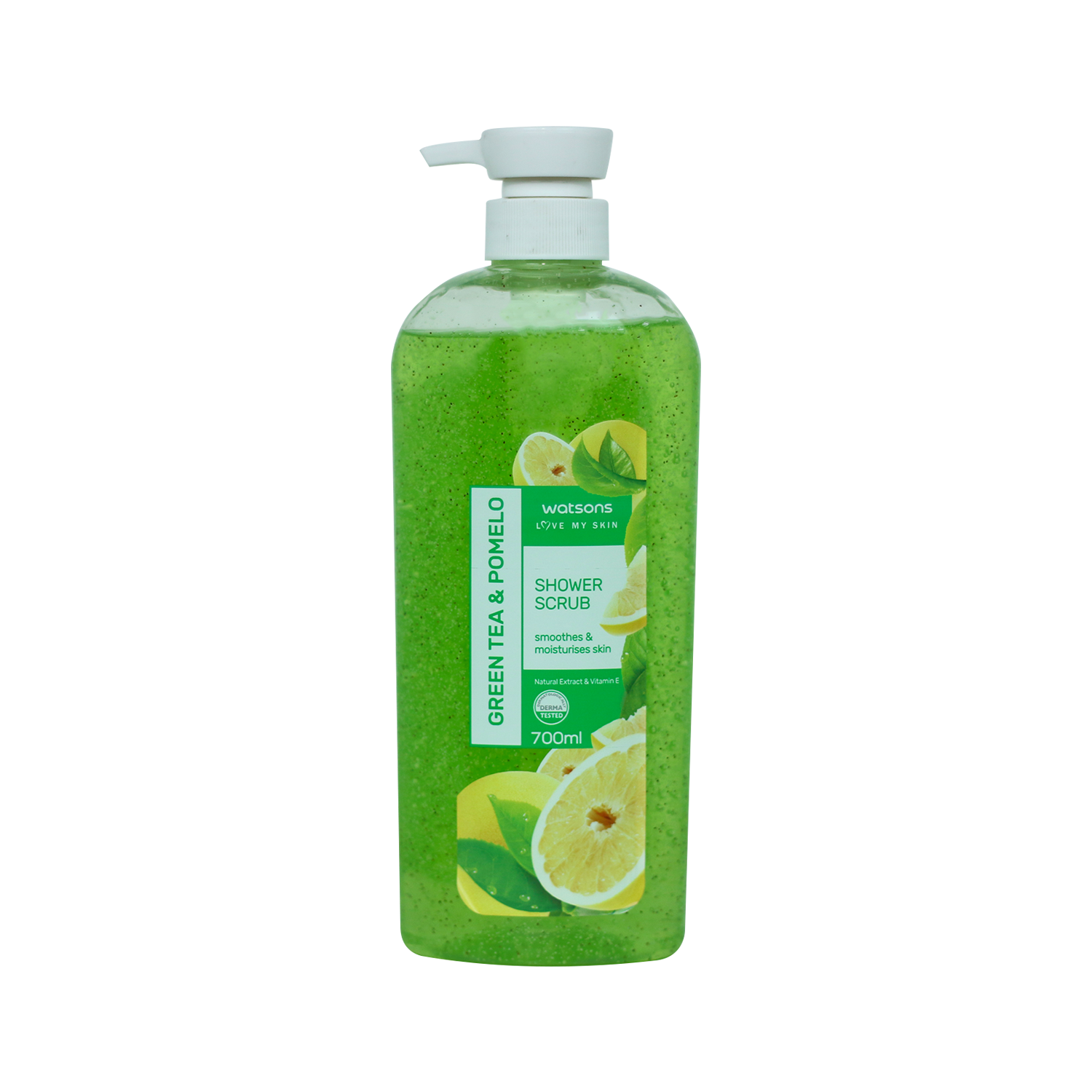 Watsons Green Tea & Pomelo Shower Scrub 700ml (New Packging)