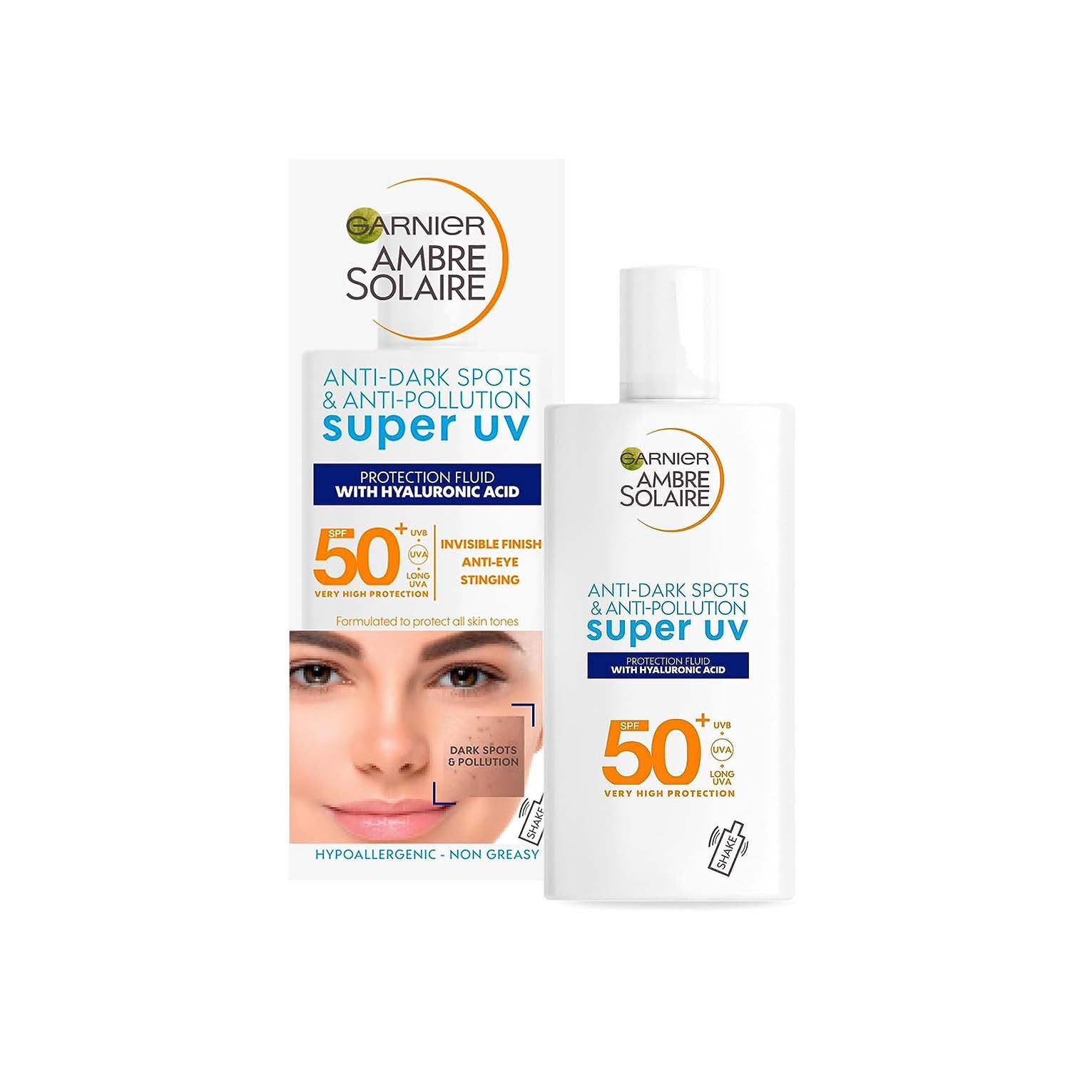 Garnier Ambre Solaire Anti-Dark Spots & Anti-Pollution Super UV Protection Fluid SPF50+ 40ml
