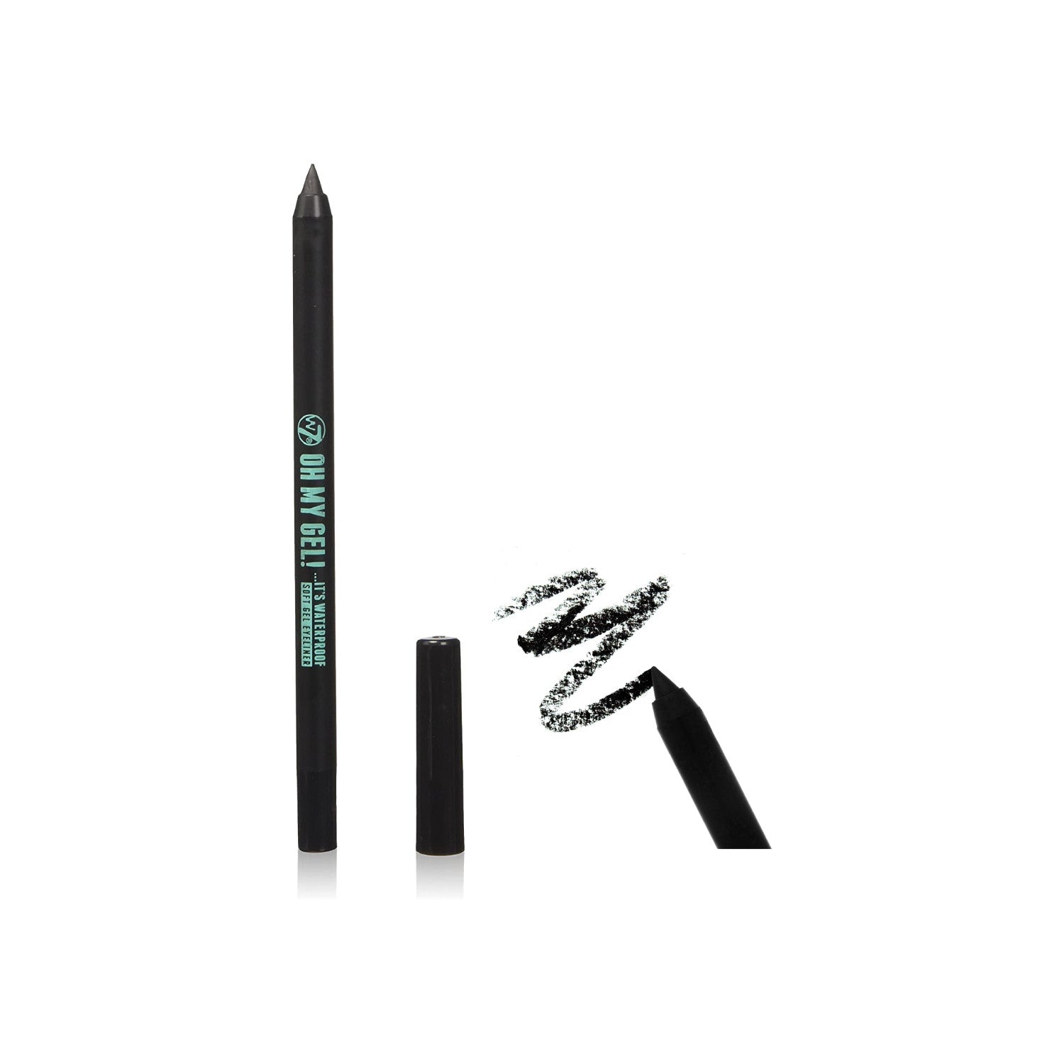 W7 Oh My Gel! Waterproof Soft Gel Eyeliner - Blackest Black