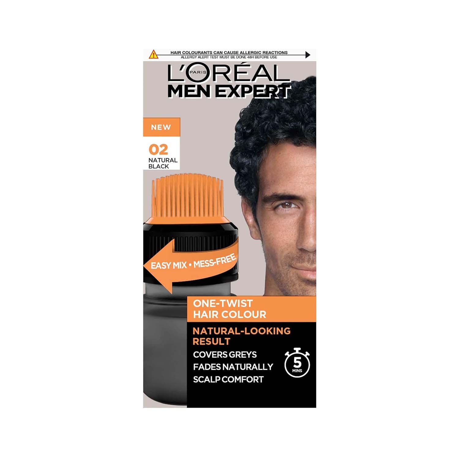 L'Oreal Men Expert One-Twist Hair Colour - 02 Natural Black