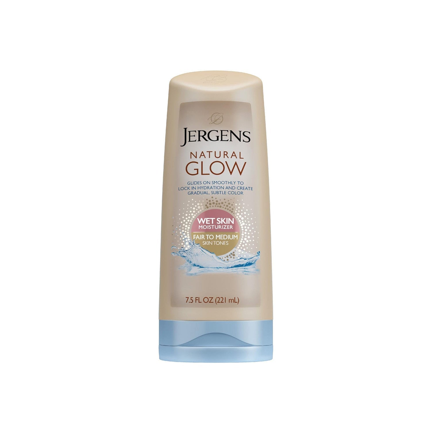 Jergens Natural Glow Wet Skin Moisturizer Fair to Medium Skin Tones 221ml