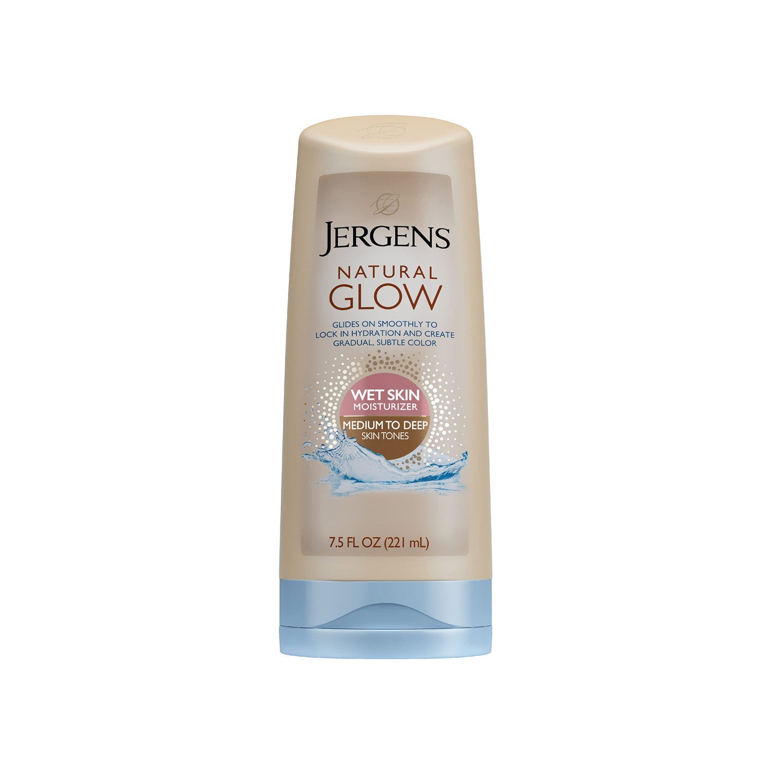 Jergens Natural Glow Wet Skin Moisturizer Medium To Deep Skin Tones 221ml