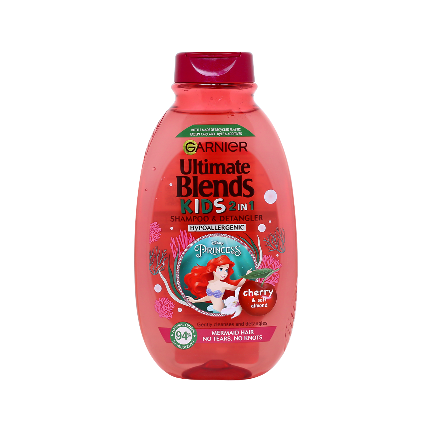Garnier Ultimate Blends Kids 2 In 1 Shampoo & Detangler With Cherry & Soft Almond 250ml