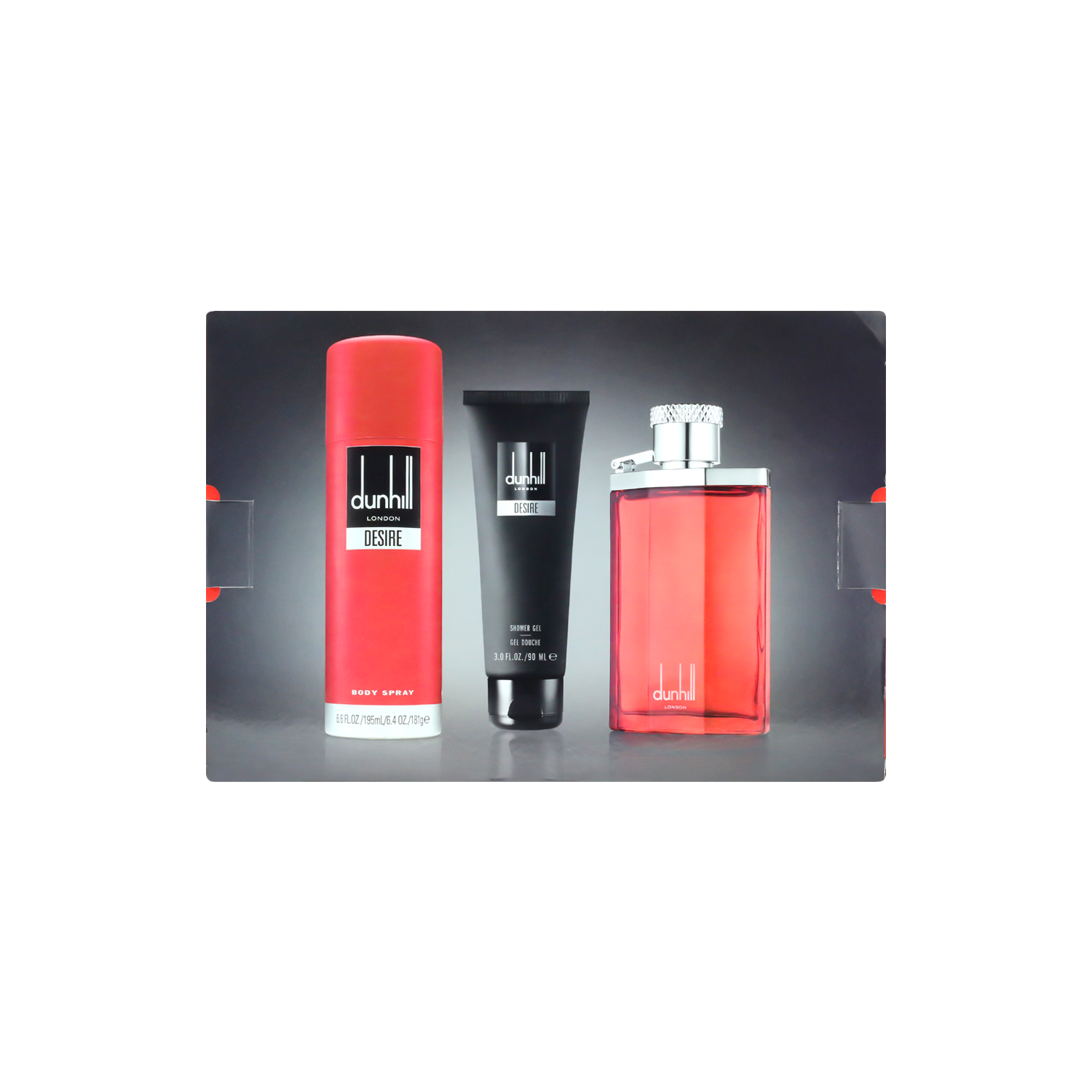 Dunhill Desire Red Eau De Toilette Set For Men - 3 Pcs