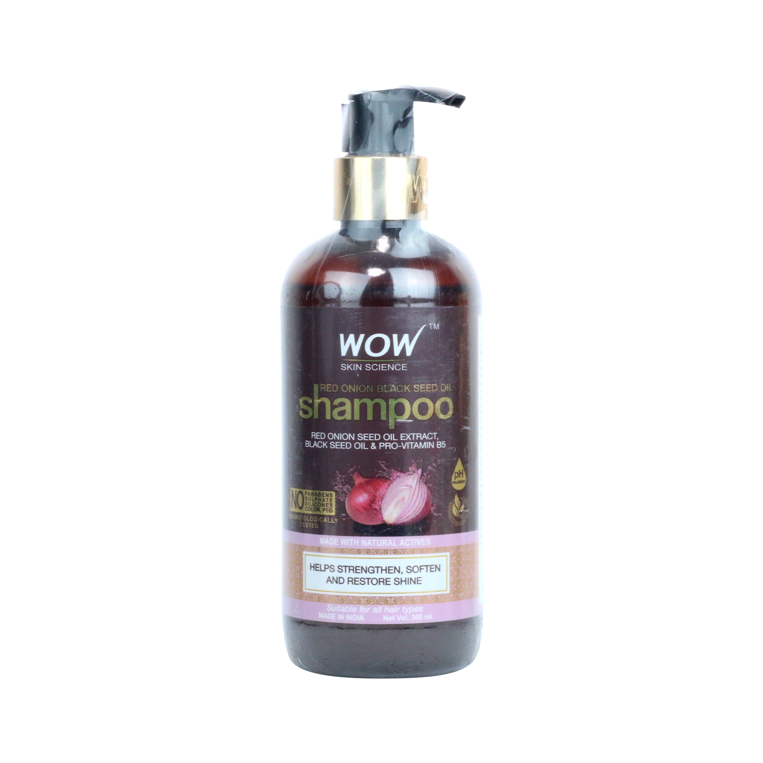 Wow Skin Science Red Onion Black Seed Oil Hair Shampoo 300ml