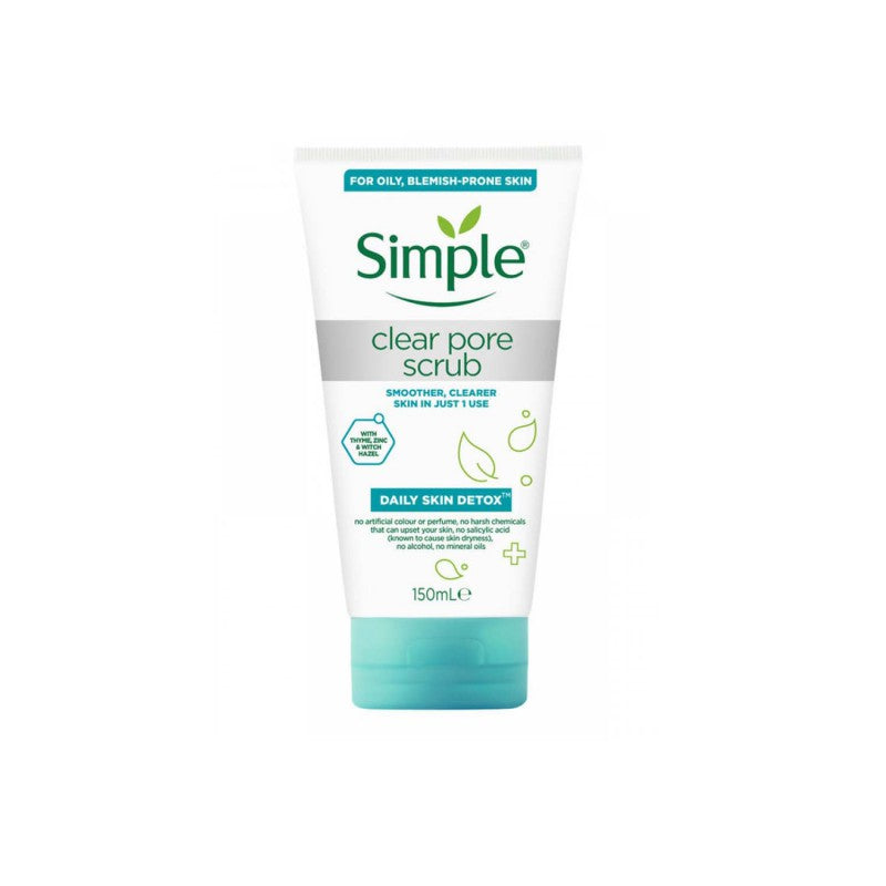 Simple Daily Skin Clear Pore Facial Scrub 150ml.