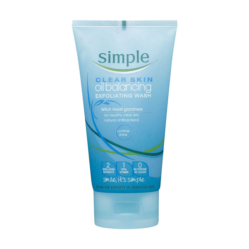 Simple Clear Skin Oil Balancing Exfoliating Wash