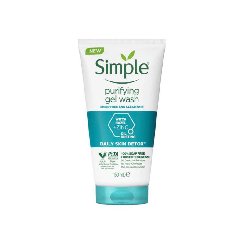 Simple Daily Skin Detox Purifying Gel Wash 150ml.