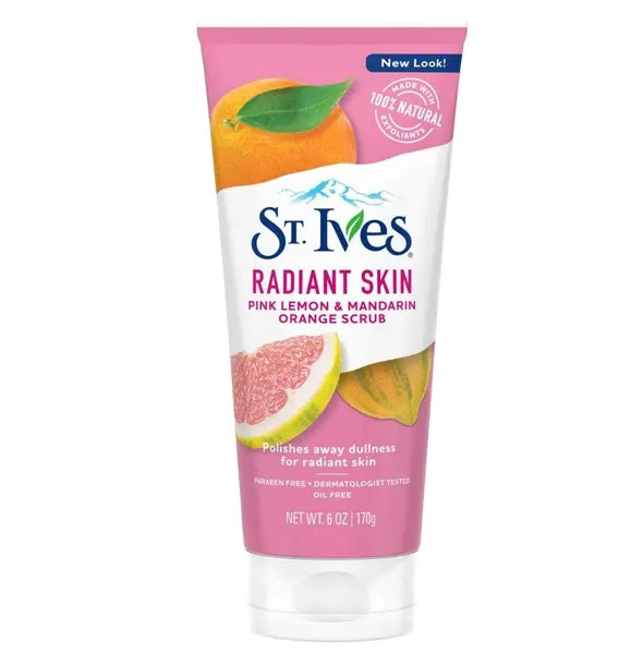 St. Ives Radiant Skin Pink Lemon & Mandarin Scrub 170 ml.