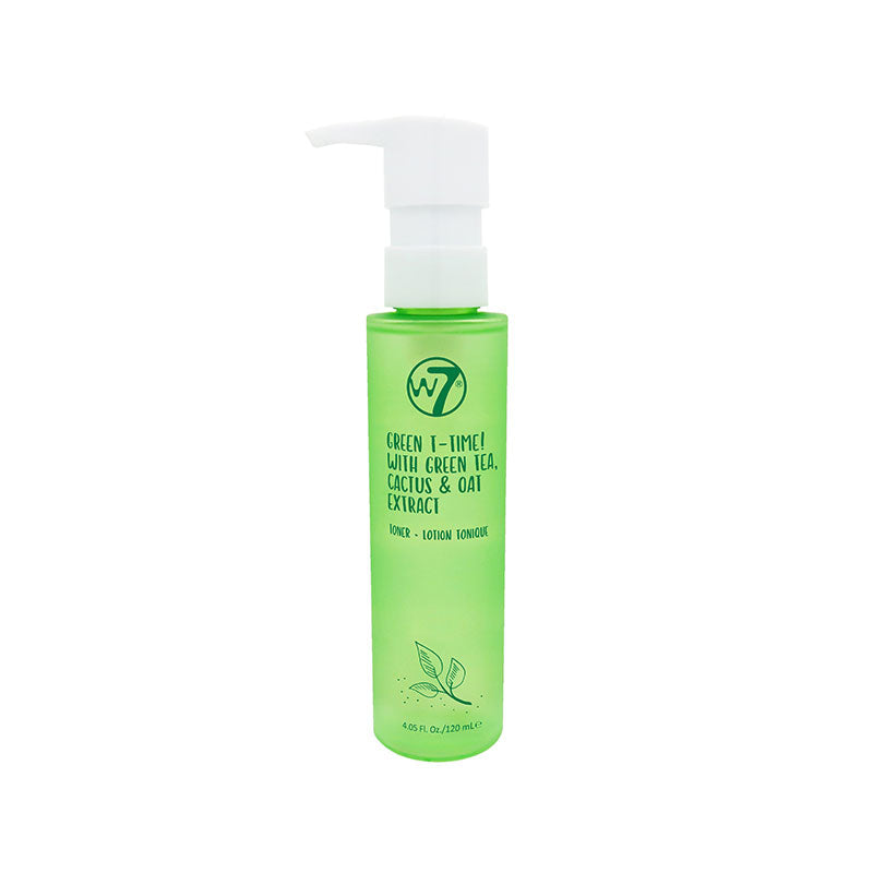 W7 Green T-Time with Green Tea Cactus & Oat Extract Toner 120ml