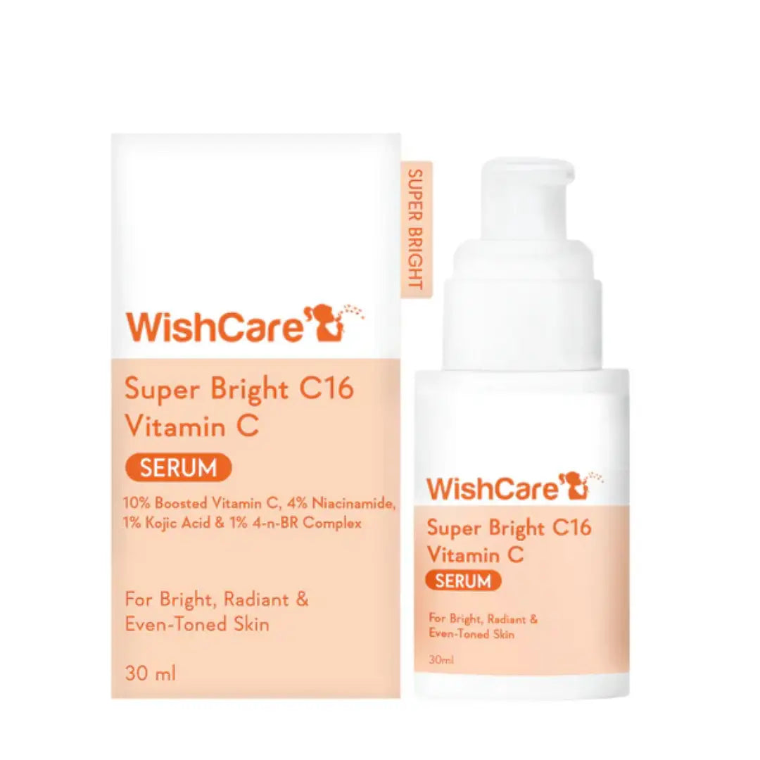WishCare Super Bright C16 Vitamin C Serum 30ml – Glow, Brighten, and Protect Your Skin Naturally